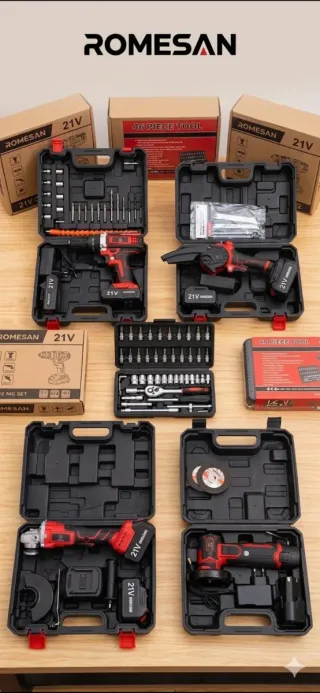 Lote Herramientas Eléctricas ROMESAN 21V