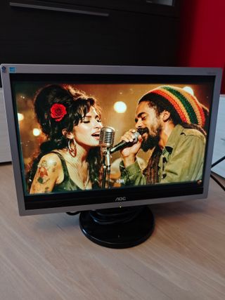 2 Monitores AOC 19 Plata/Negro