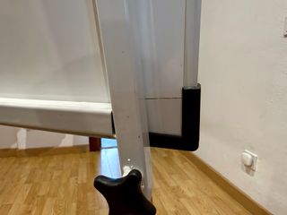Pizarra blanca con caballete y portabloc