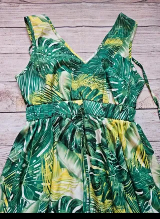 Abito estivo lungo Shein fantasia tropicale