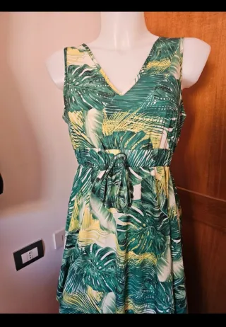 Abito estivo lungo Shein fantasia tropicale