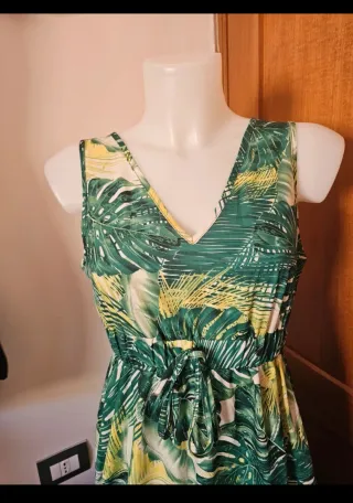 Abito estivo lungo Shein fantasia tropicale