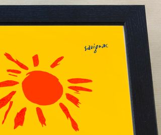 Quadro Vespa 'Sol' ● Cornice in legno 43x33 cm