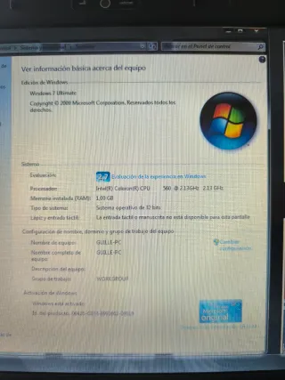 Portátil Compaq C700 + cargador (piezas, LEER)