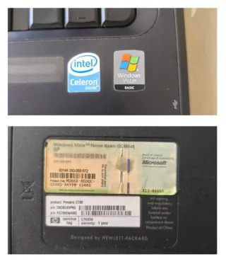 Portátil Compaq C700 + cargador (piezas, LEER)