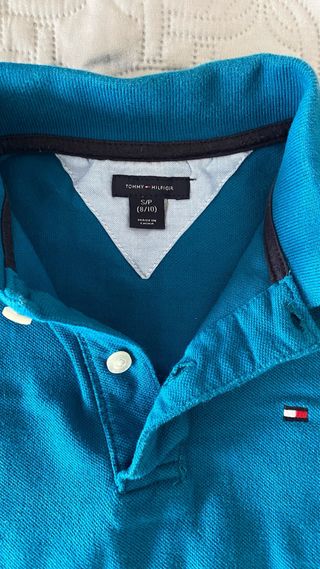 Polo Tommy Hilfiger bambino blu taglia S