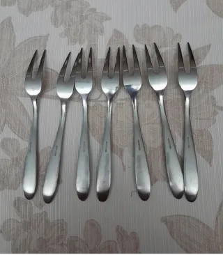 Set 7 Forchette Acciaio Inox