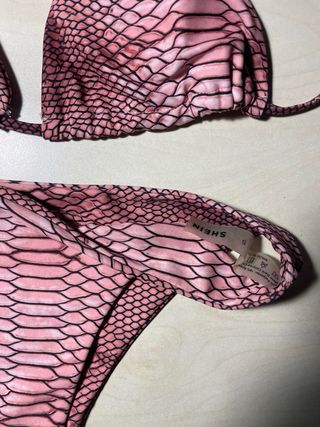 Bikini rosa pitonato taglia S