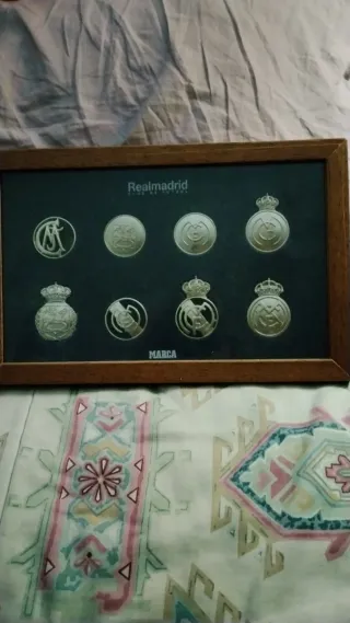 Sellos Real Madrid Chapados Oro Blanco