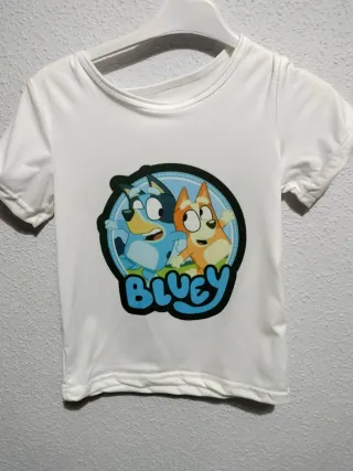 Camiseta infantil Bluey y Bingo Talla 5/6