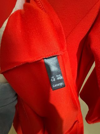 Vestido rojo George talla M