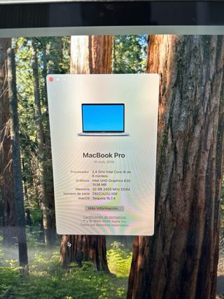 MacBook Pro 2019 i9 / 32GB RAM / 500GB SSD