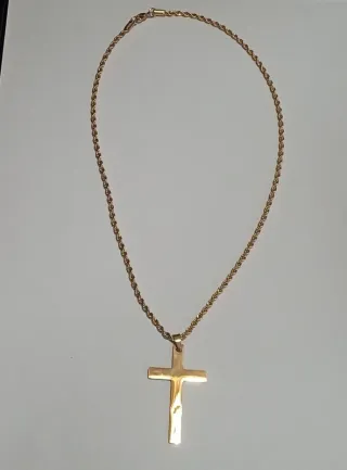 Conjunto Collar y Pulsera Acero Inoxidable Oro 18K