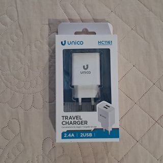 Cargador para móvil 2 USB, nuevo