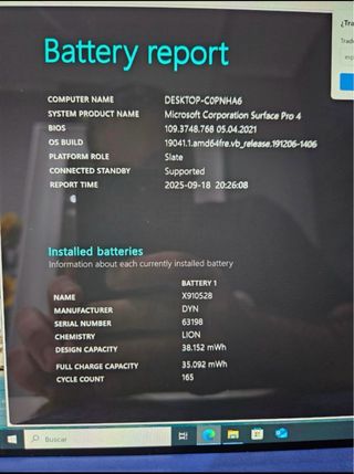 Microsoft Surface Pro 4 Teclado Azul