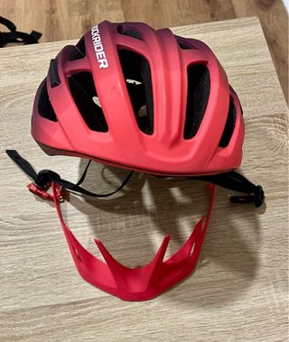 Casco Rockrider Morado/Rosa