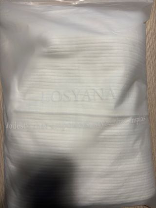 Vestido largo blanco acanalado