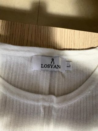 Vestido largo blanco acanalado