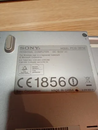 Sony Vaio VGN-FZ218 piezas PCG 391M piezas