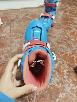 Patines Oxelo Talla 34-35 Azul/Rojo