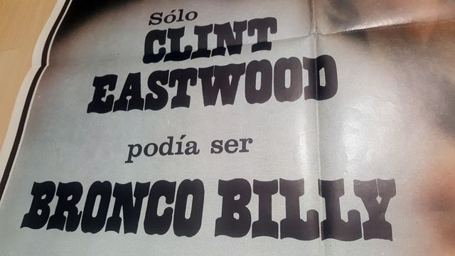 Cartel Cine Original Bronco Billy Clint Eastwood 1