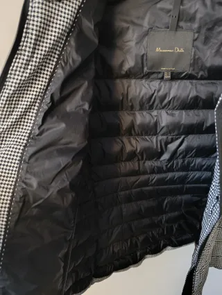 Abrigo Massimo Dutti estampado