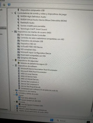 Portátil Acer AN515-55 per parti o riparazione