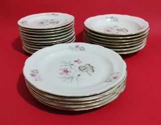 7 Piatti Profondi Limoges Porcellana