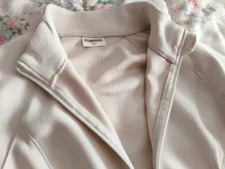 Chaqueta/sudadera señora con cremallera beige