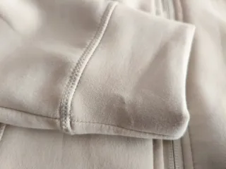 Chaqueta/sudadera señora con cremallera beige