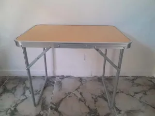 Mesa Plegable Playa Madera y Metal