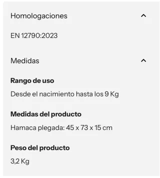 Hamaca plegable Jané Fold