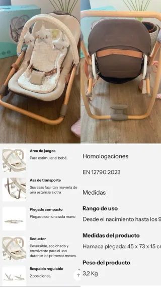 Hamaca plegable Jané Fold