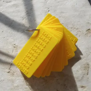 Blocco tabelline scuola elementare giallo