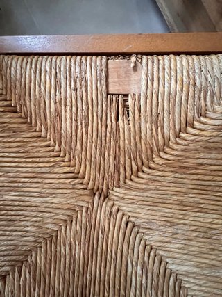 Mesa y sillas de pino macizo estilo provenzal