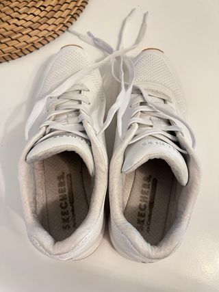 Zapatillas Skechers Talla 38 Unisex Blancas