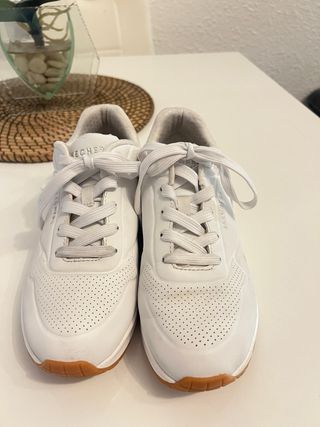 Zapatillas Skechers Talla 38 Unisex Blancas