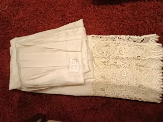 Cortinas blancas de tela