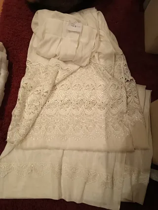 Cortinas blancas de tela