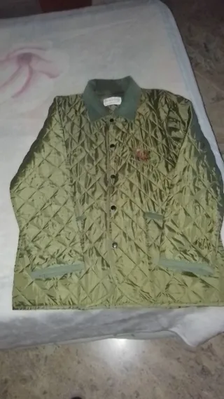 Chaquetón verde caza acolchado