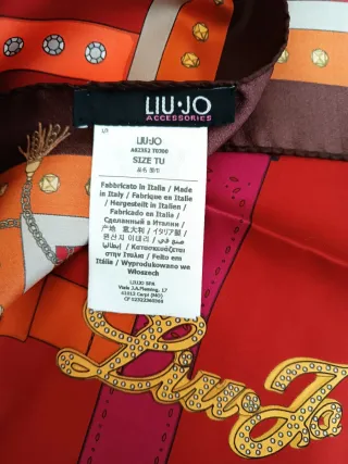 Foulard Liu Jo seta bordeaux fantasia