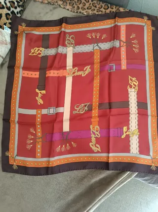 Foulard Liu Jo seta bordeaux fantasia