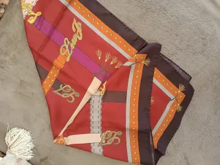 Foulard Liu Jo seta bordeaux fantasia