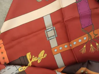 Foulard Liu Jo seta bordeaux fantasia