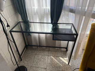 Mesa Escritorio Cristal y Metal Ikea