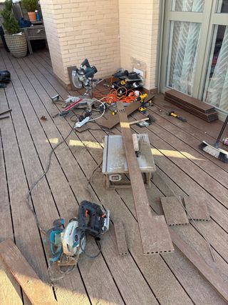 Instalación de tarima exterior