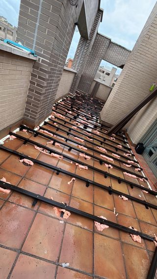 Instalación de tarima exterior