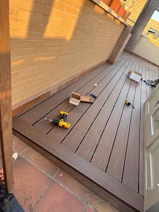 Instalación de tarima exterior