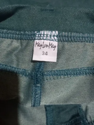 Pantalón elástico mujer verde