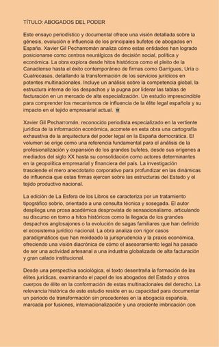 Abogados del poder: Los despachos más influyent...